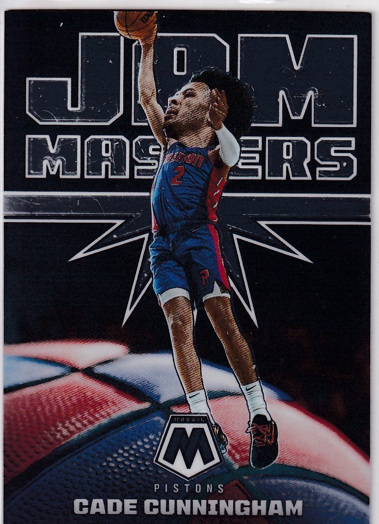 21/22 PANINI MOSAIC CADE CUNNINGHAM JAM MASTERS INSERT #16