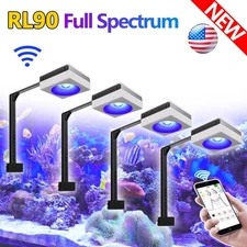PopBloom Marine Aquarium Reef Lights 72 in Full Spectrum Saltwater Reef Aquarium