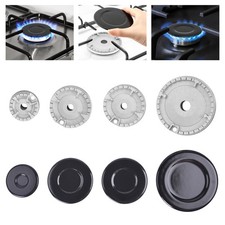 Set of 4 Cooker Oven Gas Hob Rapid Burner Caps Crown Ring Tops Kit Flame Cover