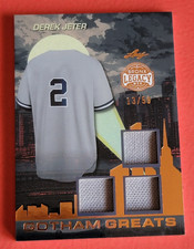 Derek Jeter GAME USED JERSEY CARD #13/50 2025 LEAF BRONX LEGACY NEW YORK YANKEES