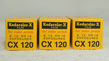 3 Boxes Kodak Kodacolor X Film CX 120 Unopened Sealed Expired Feb 1973 80 ASA