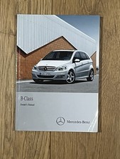 Mercedes B Class Owners Manual Handbook From 2010