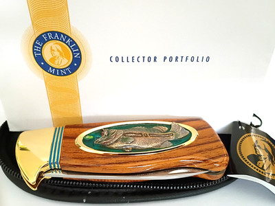 Franklin Mint Roland Martin Largemouth Bass Pocket Knife