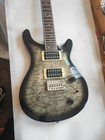 Custom Electric Guitar Grey Flame Maple Top 24 Frets Professional Guitar