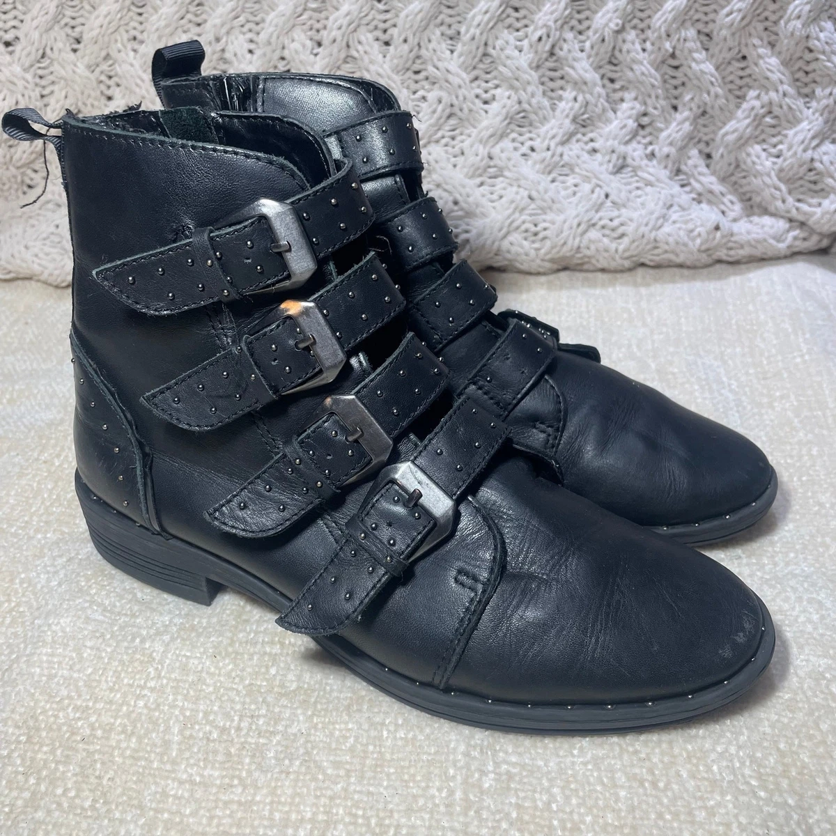 steve madden ブーツ スタッズ付き Steve Madden Studded Black Boots for Women for sale - eBay
