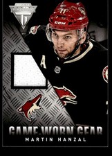 2013-14 Panini Titanium Game Worn Gear Martin Hanzal Phoenix Coyotes #GG-MHZ