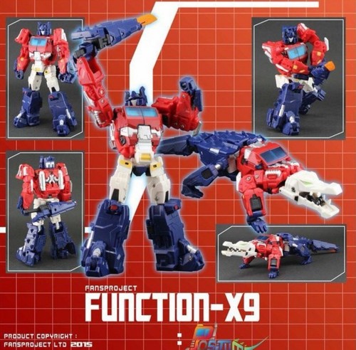 Trafo FansProjekt Funktion X9 POSITUM Alligaticon Optimus Prime komplett