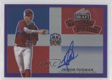 2015 Leaf Metal Draft Purple Prismatic 6/15 Jeison Guzman #NP-JG2 Auto 0s5