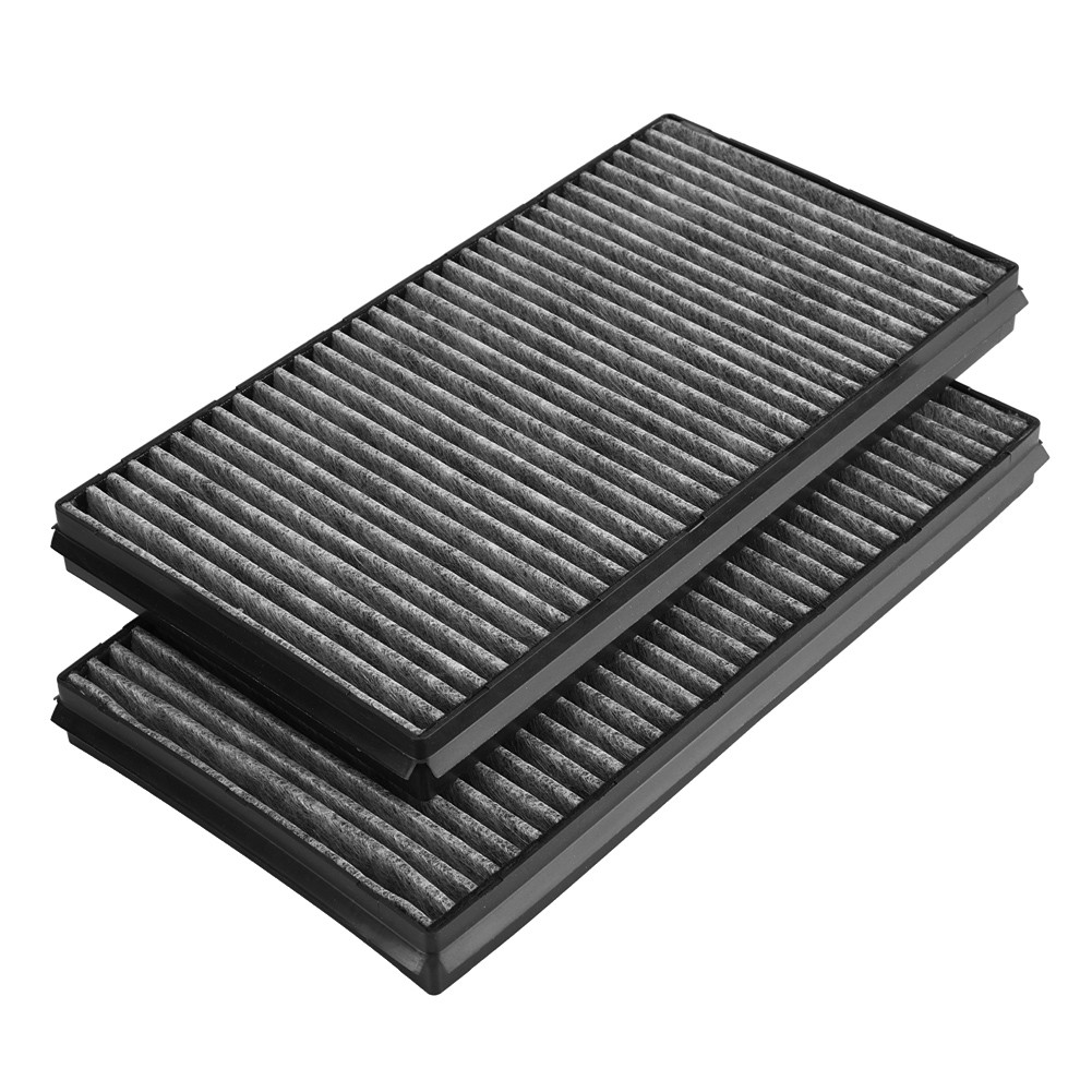 2pcs Carbon Cabin Air Filter Premium Quality For Clear Car Air E60 528i 535i Use