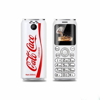 Fashion Portable Coke Pepsi Design Mini Unlocked Dual Sim Bluetooth Mobile Phone
