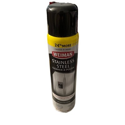 Weiman Stainless Steel Cleaner and Polish 12oz Spray Can