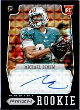 MICHAEL EGNEW RC 2012 PANINI PRIZM BLACK FINITE ROOKIE AUTO SP 1/1 DOLPHINS