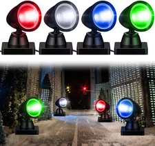 4 in 1 Accessories for Villages Building Light Christmas Village Collection roun