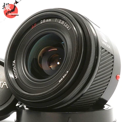 Minolta AF 28mm f/2.8 A Mount Wide Angle Lens w/ Caps Tested Japan Near MINT - Image 1 of 4