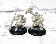 VTG Privateer Press WARMACHINE Enanos Forge Guard Metal Miniature Figure 2X LOT