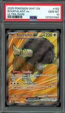 Pokemon TCG S&V White Flare #162 Bouffalant ex Full Art Ultra Rare PSA 10 GEM MT