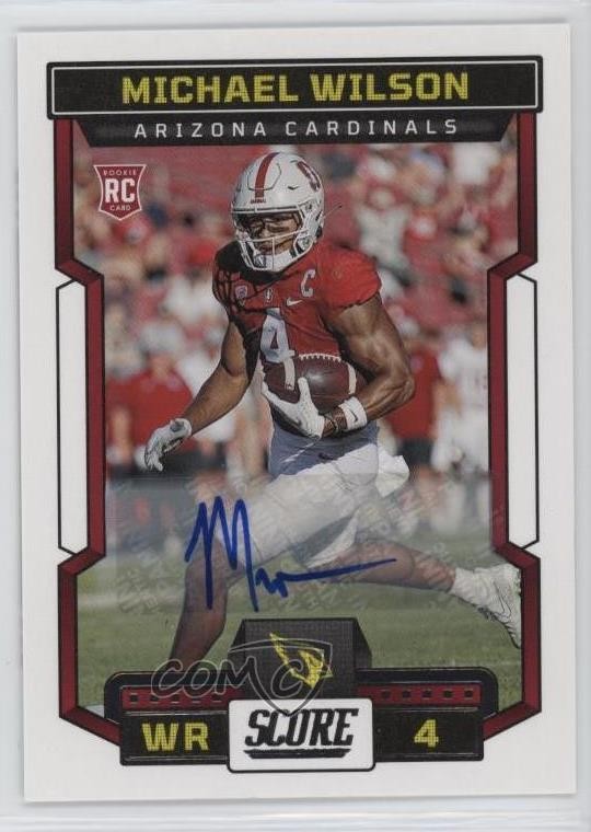 2023 Score Rookies Signatures Michael Wilson #362 Rookie Auto RC 1k3z