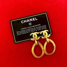 Chanel Coco Mark Earrings Women Gold One Size 592924