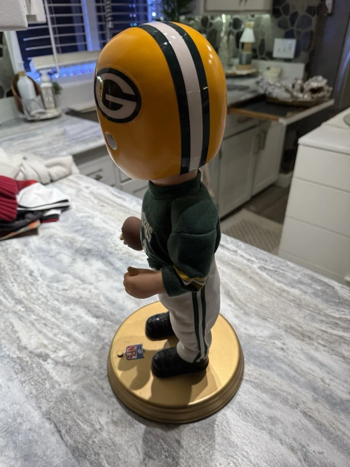 Figura Green Bay Packers Gemmy Rockin Rocking Randall NFL Fútbol De Colección 2002 Foto 2 de 4