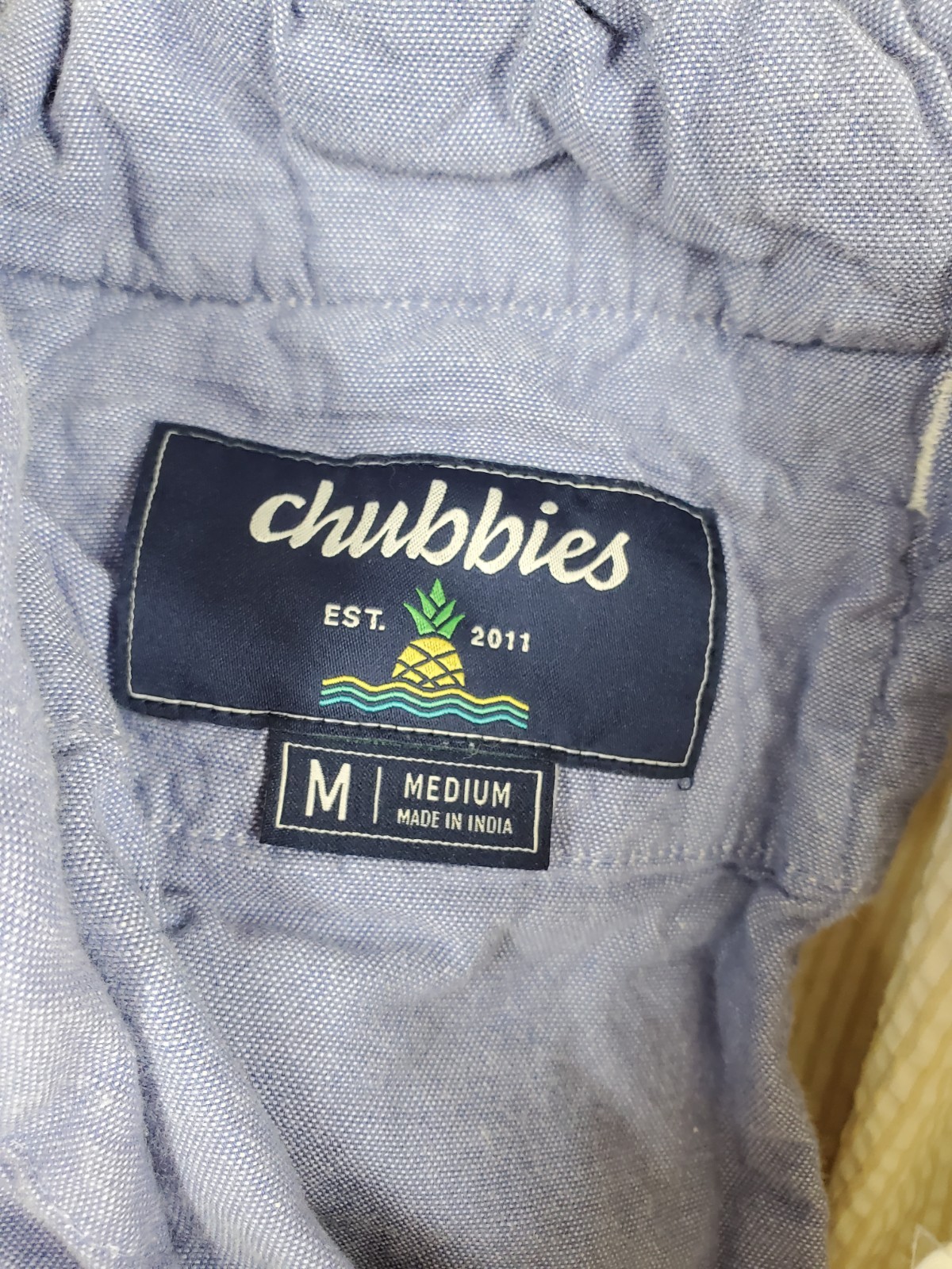 Chubbies Originals Seersucker Shorts Mens M (28-31 x7) White Red Beige The Palms