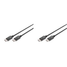 Digitus 2m DP Male to DP Male DisplayPort Connection Cable - Black