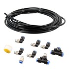 PUSH LOCK Black Vacuum Fitting Kit Turbo Wastegate & Solenoid for Turbo Vehicles