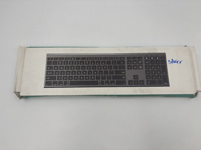 New Open Box Jelly Comb Keyboard Space Silver & White Rechargeable Free Shipp