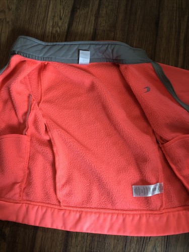 carters full zip jacket girls pink gray 4 Pockets Fleece EUC - Picture 3 of 5