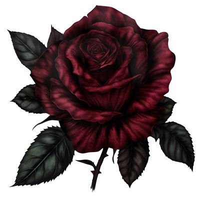 Wandtattoo Aufkleber Dark Gothic Rose Wandaufkleber 18X18cm Groß