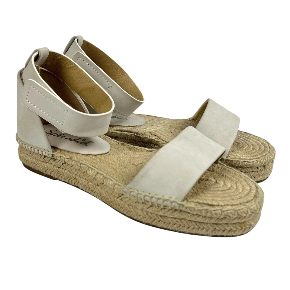 Splendid Jensen Espadrille Sandals Size 8 M Leather Open Toe Flatform Platform - Image 2 of 4