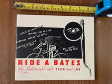 vintage Bates Cycles catalog catalogue VGC  Cantiflex reynolds 531 Diadrant fork