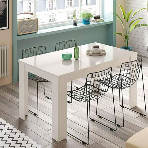 Tavolo da pranzo bianco allungabile 50 cm tavoli cucina allungabili 78x190x90 cm