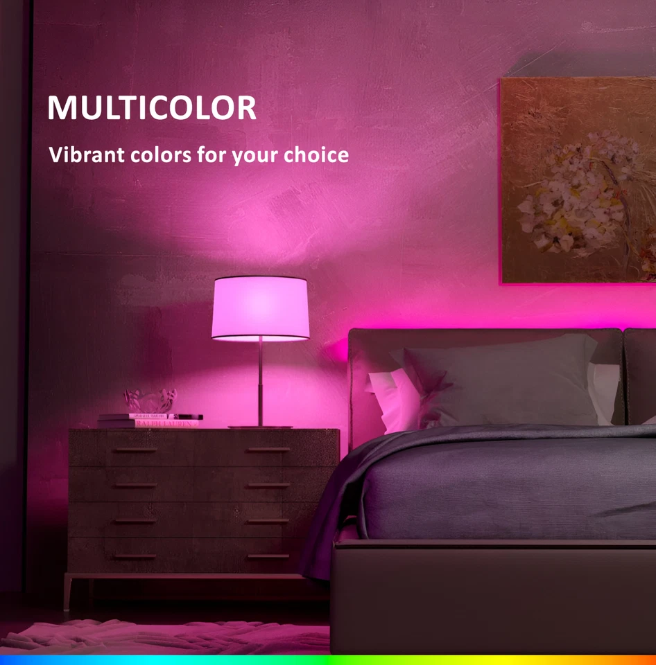 RGB LED Bulbs 7W B22 with Remote | Dimmable | 16 Colours + Warm White | 2 Pack - Image 2 of 4