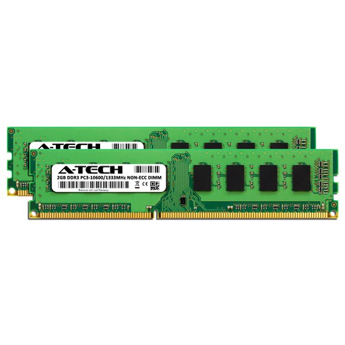 4GB 2x 2GB PC3-10600 Dell Inspiron 580 Memory RAM - Picture 2 of 7