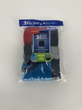 3 Hanes Boys Tagless Boxer Briefs Wicking Cool Comfort Size XL 18-20