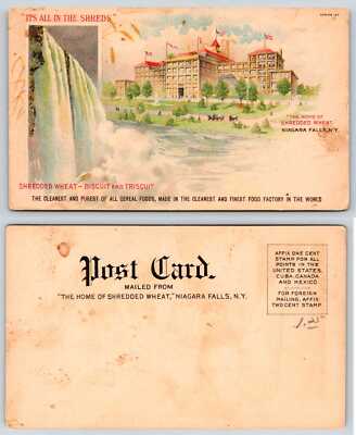 Niagara Falls HOME OF SHREDDED WHEAT BISCUIT & TRISCUIT Postcard U469