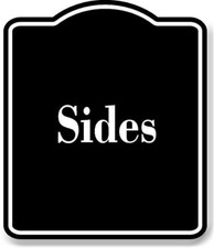Sides BLACK Aluminum Composite Sign