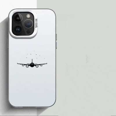 Pilot Geschenk Flugzeug Design iPhone 15 14 13 12 11 Pro Max Matt Hardcover