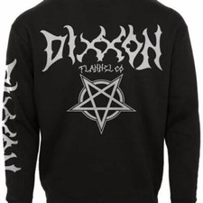 Dixxon Shirt Mens XL Black Pentagram Crewneck Sweater NWT