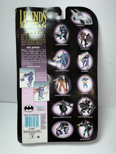 Legends of Batman The Joker Action Figure 1994 NIP - Picture 5 of 6