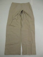 TALBOTS Pants Women's Size 8 Cotton Stretch Flat Front Beige
