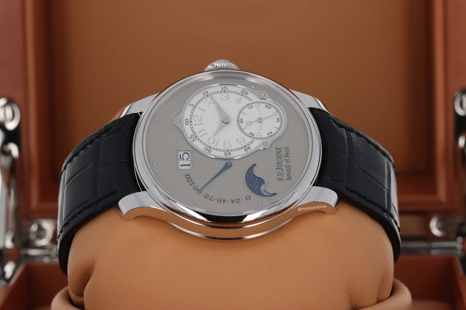 F. P. Journe Octa Lune automático calibre platina 1300.3 Moonphase em safira - Imagem 2 de 4
