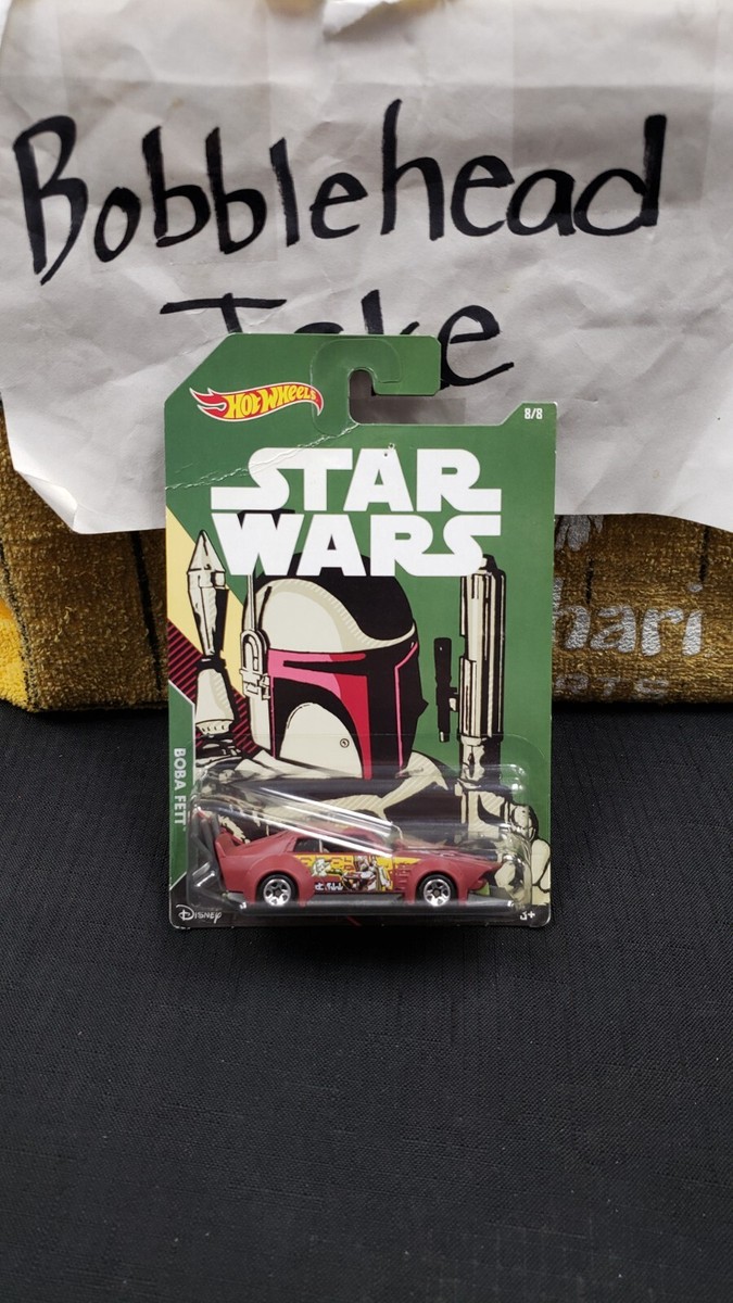 NIB 2017 BOBA FETT MAD MANGA CAR STAR WARS DISNEY HOT WHEELS