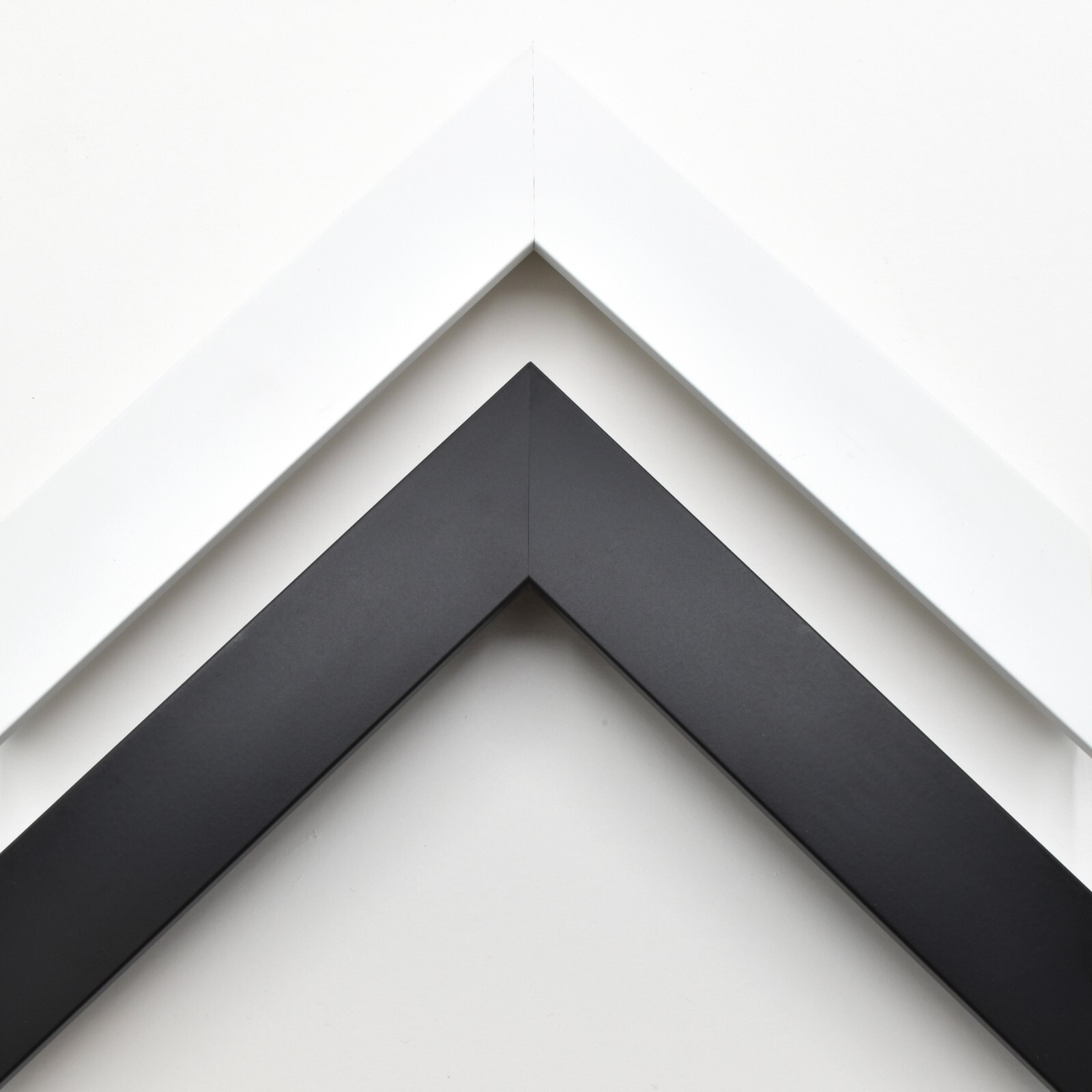 Modern Basics Wide Picture Frame, Black, White, Basic Custom Frames For ...