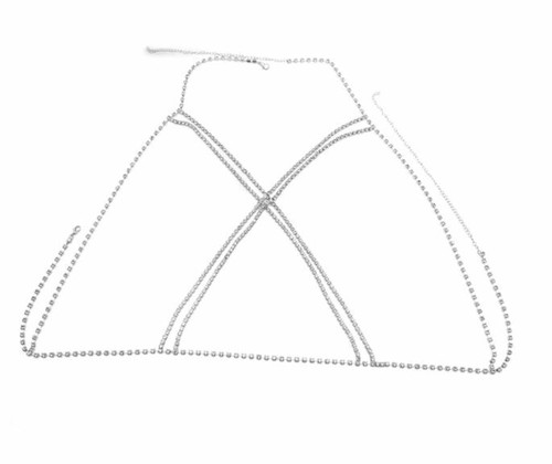 Body Chain Sexy Women Bikini Chest Breast Bra Gold Silver Jewelry - Picture 19 of 21