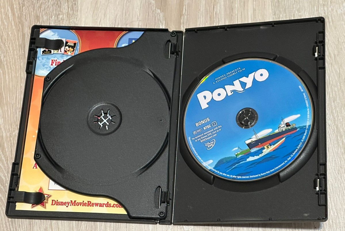 PONYO Disney Studio Ghibli Noah Cyrus Frankie Jonas DVD 2010