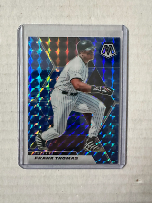 2021 Panini Mosaic Baseball Blue Camo Mosaic Frank Thomas #29 HOF