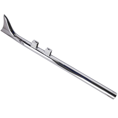 36" Fishtail Exhaust Slip On Mufflers Chrome for Harley Touring 1995-2006 - Imagen 10 de 12