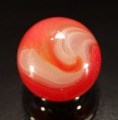AKRO AGATE   RED-ORANGE ONYX  W/ Light UV    ( Personal Collection )  Wet Mint