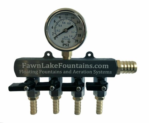 Fawn Lake Fountains HD Air Manifold- Stainless Steel, Brass, and Aluminum - Imagen 13 de 16